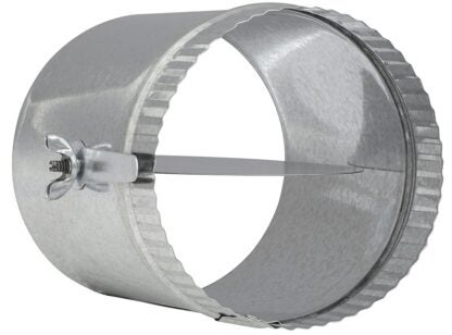 Imperial GV2282 Volume Damper with Sleeve, 5 in Dia, Galvanized Sells in Quantity of 8