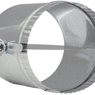 Imperial GV2283 Volume Damper with Sleeve, 6 in Dia, Galvanized Sells in Quantity of 16