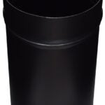 Imperial BM0043 Slip Connector, 12 in L, 24 ga Thick Wall, Metal, Black Sells in Quantity of 8