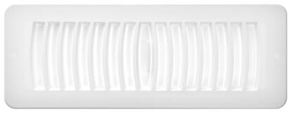 Imperial RG2146 Top Flat Floor Register, Polystyrene, White Sells in Quantity of 33