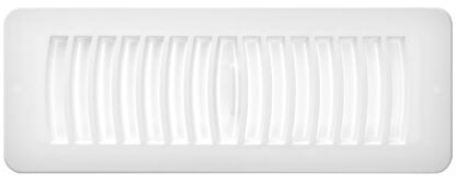 Imperial RG2147 Top Flat Floor Register, Polystyrene, White Sells in Quantity of 22