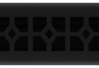 Imperial RG3473 Floor Register, Polystyrene, Black Iron