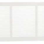 Imperial RG0550 Sidewall Grille, 31-1/4 in L, 9-1/4 in W, Steel, White, Powder-Coated