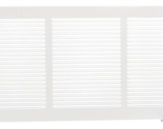 Imperial RG0550 Sidewall Grille, 31-1/4 in L, 9-1/4 in W, Steel, White, Powder-Coated