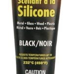 Imperial KK0309 Silicone Sealant, Paste, Black, 2.7 oz Tube Sells in Quantity of 12