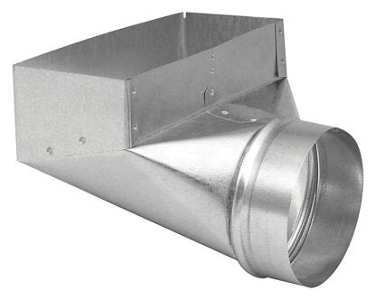 Imperial GV0627-C Wall Register Boot, 4 in L, 12 in W, 6 in H, 90 deg Angle, Galvanized Sells in Quantity of 10