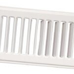 Imperial RG1270-A Toe Space Grille, 2-1/4 in L, 12 in W, Steel, White