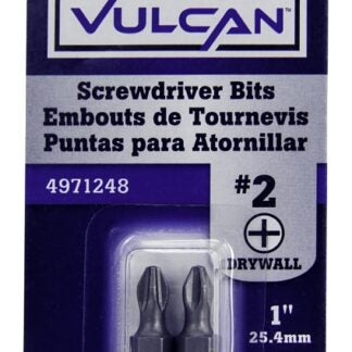 Vulcan 309291OR Screwdriver Bit, Hex Shank, S2 Chrome Molybdenum Steel