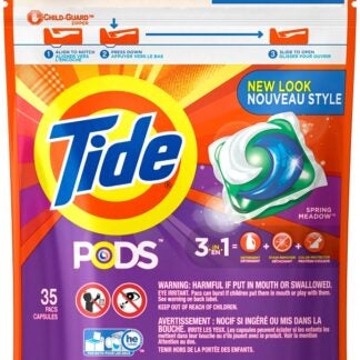 Tide 93127 Laundry Detergent, 35 CT, Liquid, Spring Meadow Sells in Quantity of 4