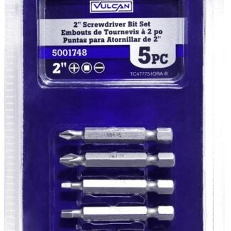 Vulcan 477751OR Screwdriver Bit Set, 5-Piece, Satin