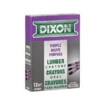 Dixon Ticonderoga 49300 Lumber Crayon, Purple, 1/2 in Dia, 4-1/2 in L Sells in Quantity of 12