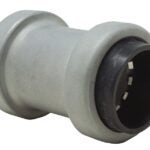 Southwire SIMPush 65070301 Conduit Coupling, 1/2 in Push-In, 1.1 in OD, Metal, 1/PK