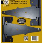 Nuvo Iron TH8BLK Tee Hinge, 8 in H Frame Leaf, Galvanized Steel