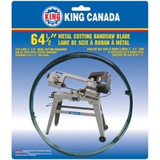 King Canada KBB-115-10 Band Saw Blade, 1/2 in W, 64-1/2 in L, 10 TPI, Steel Cutting Edge, Steel