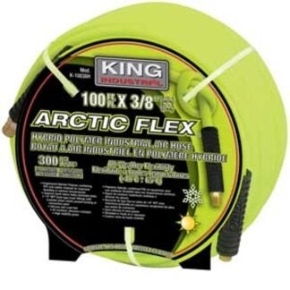 King Canada K-10014H Air Hose, 1/4 in ID, 100 ft L, NPT, 300 psi Pressure, Polymer