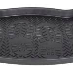 Diamondback 76055 Boot/Shoe Tray, 29-1/2 in L, 15 in W, Plastic Surface, Black Sells in Quantity of 12