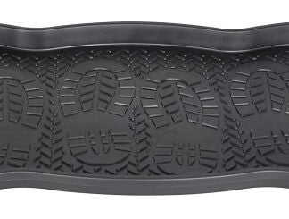 Diamondback 76055 Boot/Shoe Tray, 29-1/2 in L, 15 in W, Plastic Surface, Black Sells in Quantity of 12