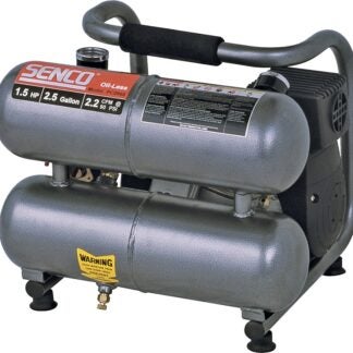 SENCO PC0968 Trim Air Compressor, 2.5 gal Tank, 1 hp, 115 V, 135 psi Pressure, 2.2 scfm Air