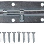 ProSource CL-701-PS Barrel Bolt, 0.31 Dia in Bolt Head, 6 in L Bolt, Steel, Zinc