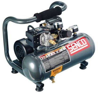 SENCO PC1010 Trim Air Compressor, 1 gal Tank, 0.5 hp, 115 V, 125 psi Pressure, 0.7 scfm Air