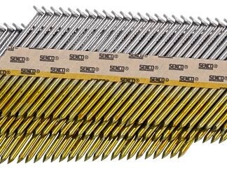 Senco G524APBXN Collated Nail, Paper Tape Collation, 2-3/8 in L, Steel, Bright Basic, Full Round Head