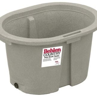 Behlen Country 52112037GT Farm Stock Tank, Round, 65 gal Capacity, Polyurethane, Granite Tan