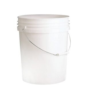 ENCORE Plastics 51677 Paint Pail, 5 gal Capacity, HDPE, White