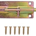 ProSource 20487CZB-PS Barrel Bolt, 0.31 Dia in Bolt Head, 5 in L Bolt, Steel, Satin Brass Tone