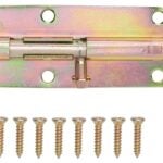 ProSource 20474CZB-PS Barrel Bolt, 0.31 Dia in Bolt Head, 6 in L Bolt, Steel, Satin Brass Tone