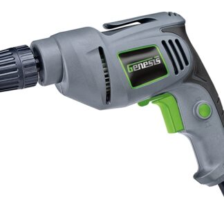 Genesis GD38B Electric Drill, 4.2 A, 3/8 in Chuck, Keyless Chuck