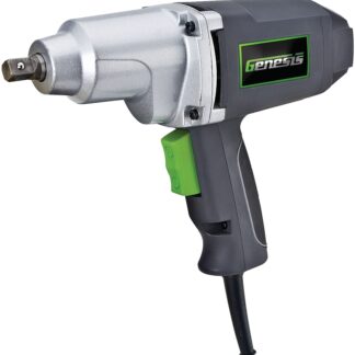 Genesis GIW3075K Impact Wrench Kit, 7.5 A, 1/2 in Drive, Square Drive, 0 to 2700 ipm, 0 to 2100 rpm Speed