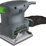 Genesis GPS2303 Palm Sander, 1.3 A, 1/4 in Sheet, Includes: Dust Collection Bag, Paper Punch and Sandpaper Assortment