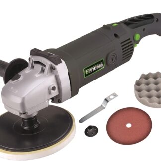 Genesis GSP1711 Variable Speed Sander/Polisher, 11 A, 5/8-11 UNC Spindle, 600 to 3000 rpm Speed, Auxiliary Handle