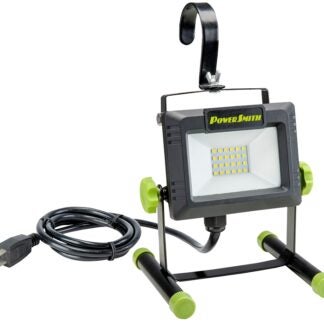 PowerSmith PWLS020H Work Light, 120 VAC, 20 W, LED Lamp, 2000 Lumens, 5000 K Color Temp