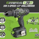 DRILL/DRIVER 2-SPEED 20V 1/2IN