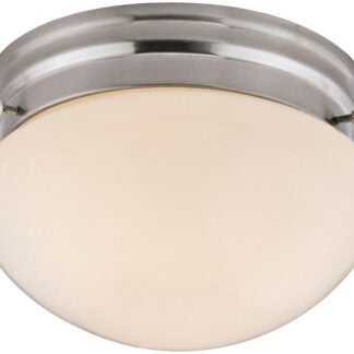 Boston Harbor F13BB01-6854-BN Single Light Round Ceiling Fixture, 120 V, 60 W, 1-Lamp, A19 or CFL Lamp