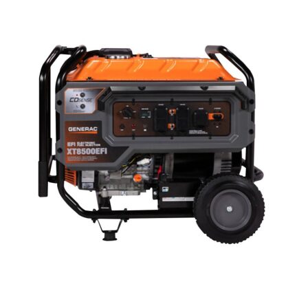 Generac XT Series 7247 Generator, 120/240 VAC, 8500/10,000 W Output, 8 gal Tank, 9 hr Run Time, Electric, Recoil Start