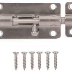 ProSource SS-B04-PS Barrel Bolt, 0.31 Dia in Bolt Head, 4 in L Bolt, Stainless Steel, Stainless Steel