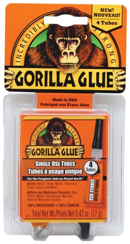 Gorilla 5100502 Mini Super Glue, Liquid, Clear, 3 g Tube