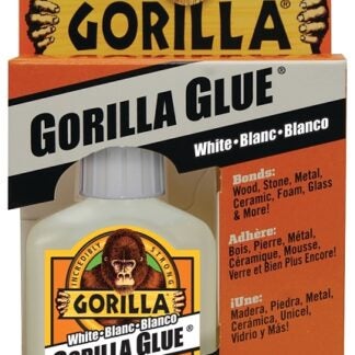 Gorilla 5202101C Glue, White, 59 mL Bottle