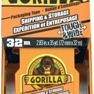 Gorilla 6145002 Packaging Tape, 35 yd L, 3 in W, Clear