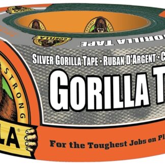 Gorilla 105463 Duct Tape, 10 yd L, 1.88 in W, Silver