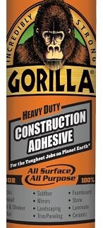 Gorilla 8110003 Construction Adhesive, White, 9 oz Cartridge