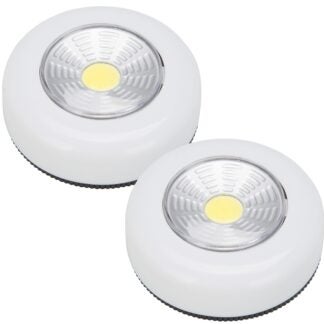 PowerZone F12004 LED Puck Light, LED-Lamp, LED Lamp, 35 Lumens, ABS Fixture, White Fixture, White Fixture Sells in Quantity of 12