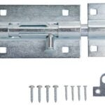 ProSource 33305ZCX-PS Padlockable Barrel Bolt, 0.6 Dia in Bolt Head, 6 in L Bolt, Steel, Zinc