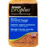 Armaly ProPlus 00010 Medium Sponge, 7-3/8 in L, 4 in W, 2-1/2 in Thick, Polyester, Yellow