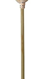 Simple Spaces 502 Warehouse Broom, 12 in Sweep Face, 18 in L Trim, Fiber Bristle, 55-1/4 in L, Hardwood Handle