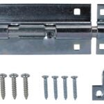 ProSource 33306ZCX-PS Padlockable Barrel Bolt, 0.6 Dia in Bolt Head, 7-1/2 in L Bolt, Steel, Zinc