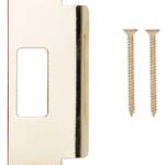 ProSource HSH-006-PS Strike Plate, 4-7/8 in L, 2 in W, Steel, Brass