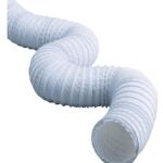 Dundas Jafine FD450E Flexible Duct, 50 ft L, Vinyl, White